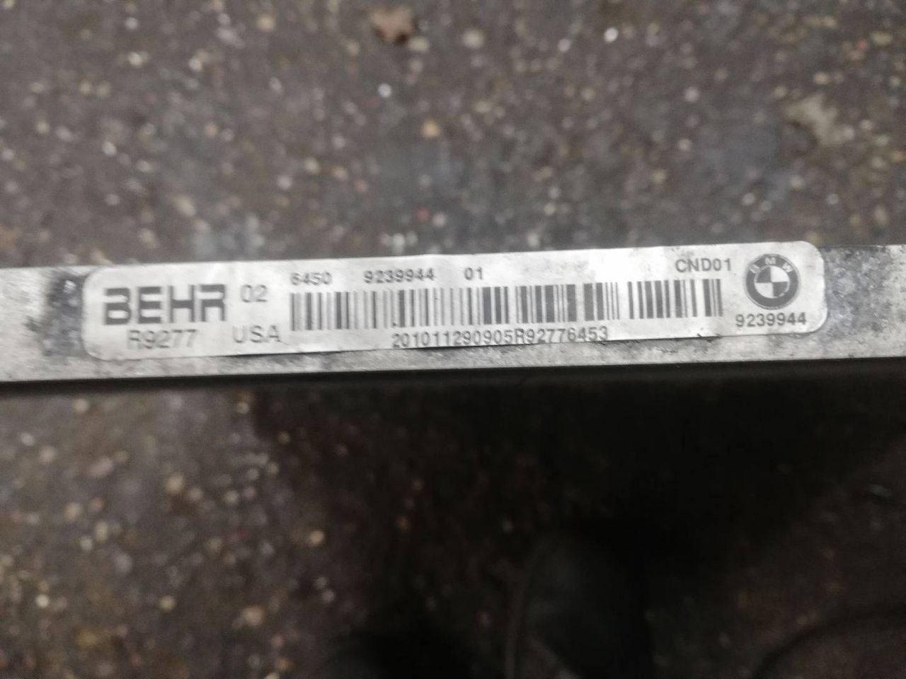 радиатор кондиционера BMW X5 E70 [рестайлинг] 2013, 4.4 л., N63 B44 A, бензин, 9239944