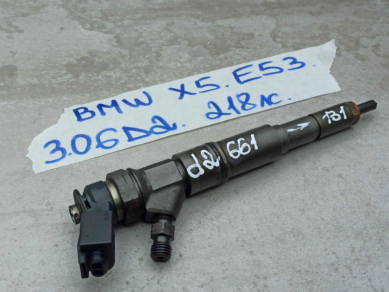 форсунка BMW X5 E53 [рестайлинг] 2005, 3.0 л., 306D2, дизель, 7789661, 0445110131