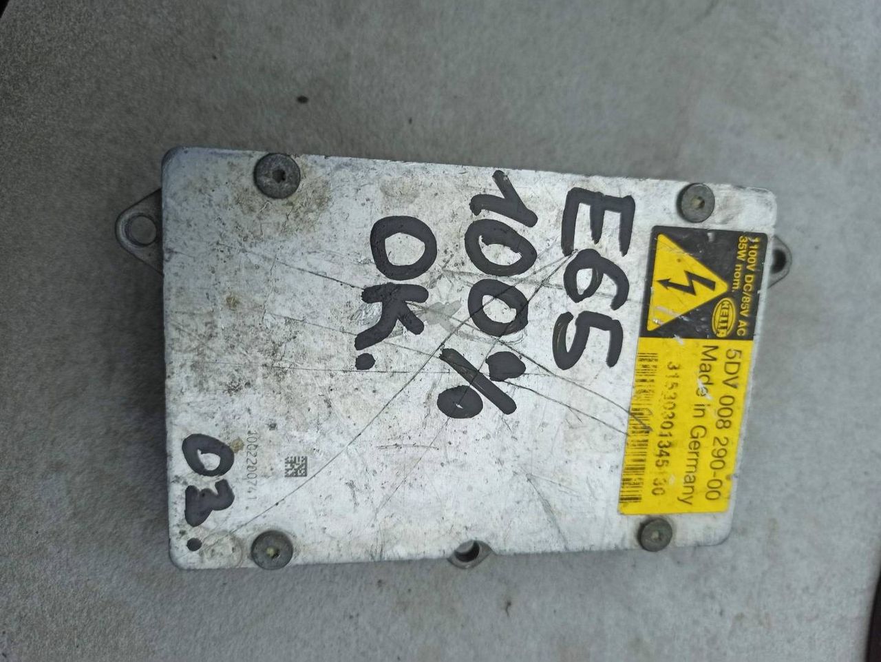 блок розжига ксенона BMW 7 серия E65/E66/E67 2004, 5DV00829000, 6907488