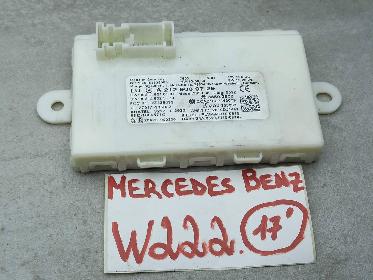 Блок управления бесключевым доступом Mercedes-Benz S-Класс W222/C217/A217 [рестайлинг] 2017, A2129009729