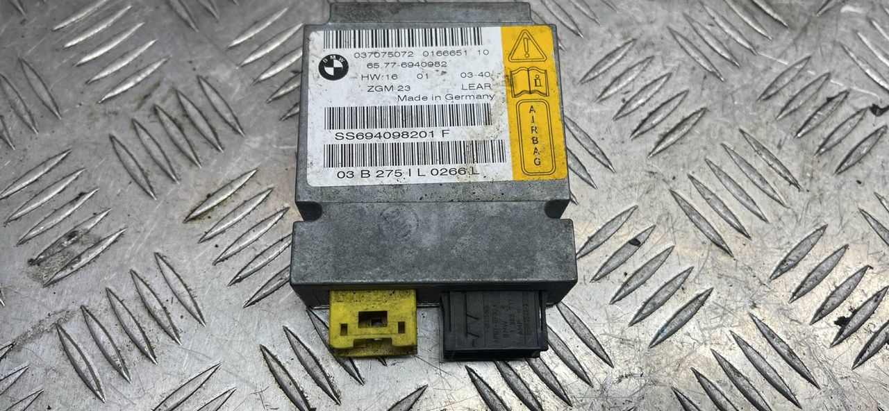 блок AirBag BMW 7 серия E65/E66/E67 [рестайлинг] (2005 - 2008), SS694098201, 037075072, 6940982