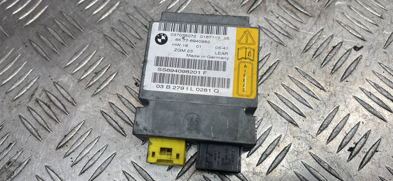 блок AirBag BMW 7 серия E65/E66/E67 [рестайлинг] (2005 - 2008), SS694098201, 037075072, 0166651, 6940982