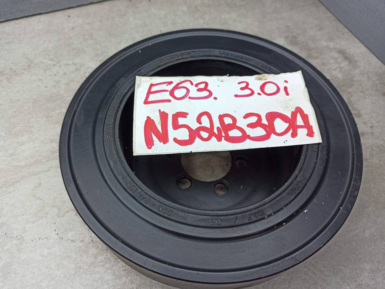 шкив коленвала BMW 6 серия E63/E64 2007, 3.0 л., N52 B30 A, бензин, 7546087