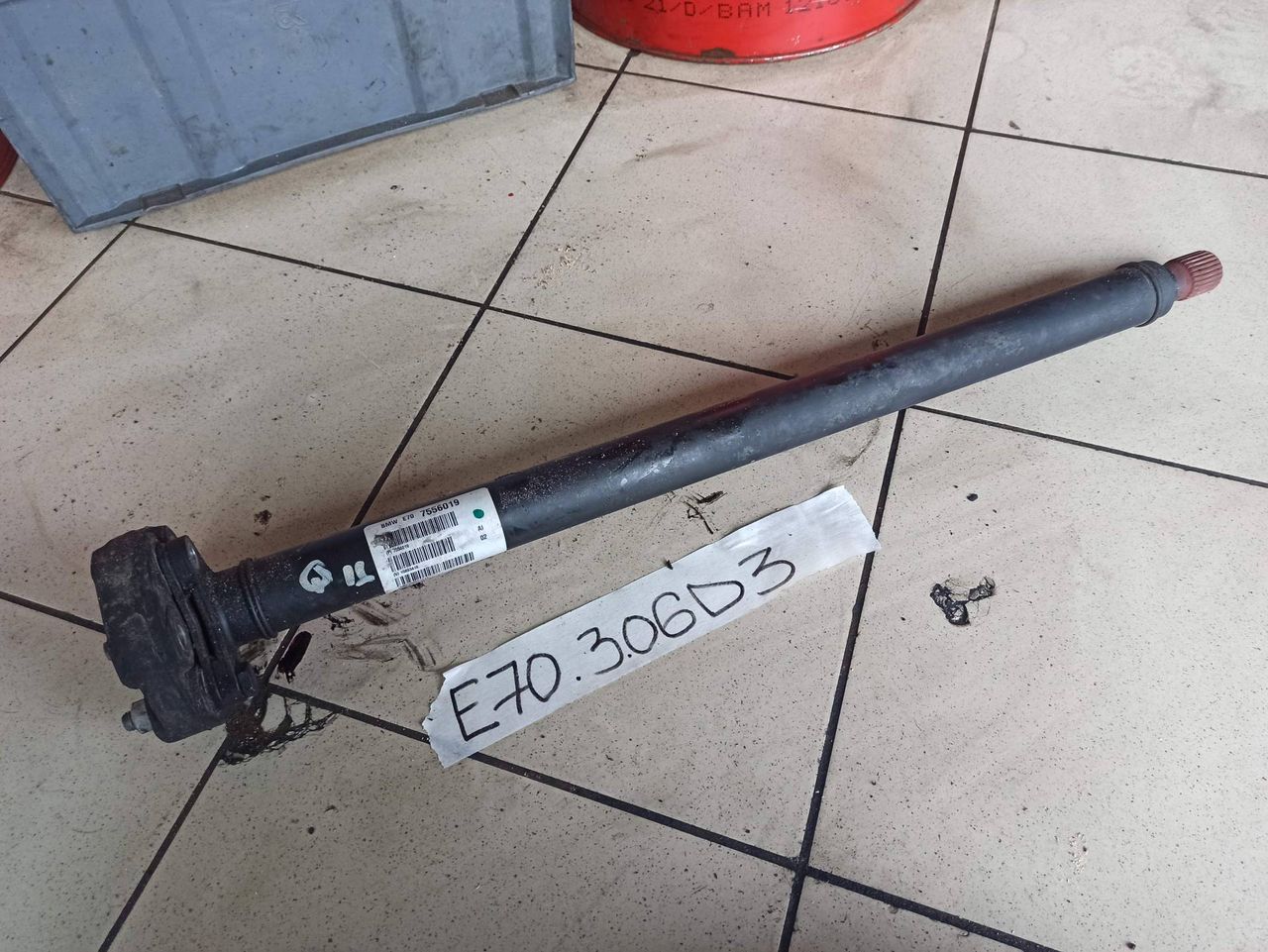 карданный вал BMW X5 E70 2009, 3.0 л., M57 D30 (306D3), дизель, 7556019