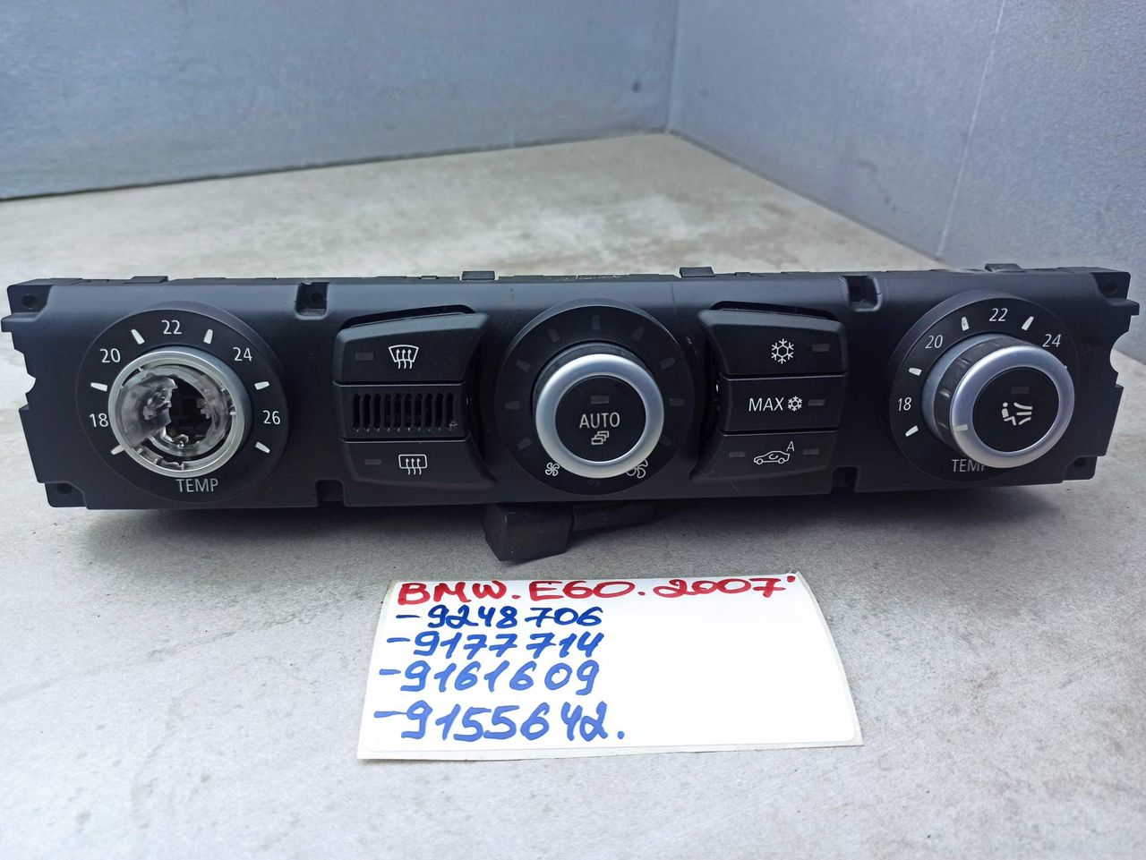 блок управления печки / климат-контроля BMW 5 серия E60/E61 2007, 9161609, 9155642, 9177714, 9248706