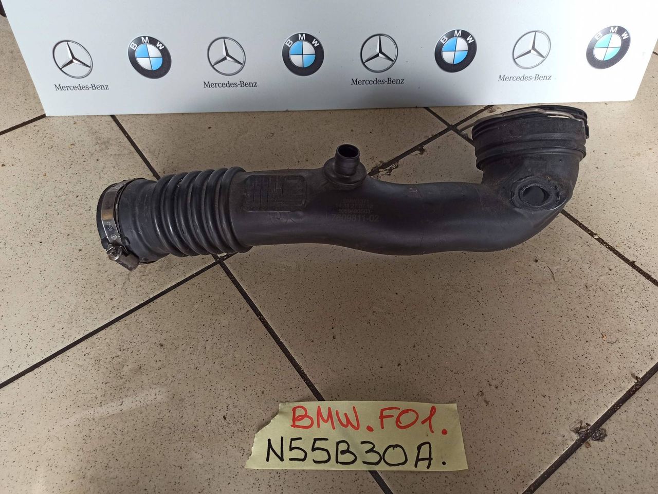 патрубок турбины BMW 7 серия F01/F02 [рестайлинг] 2013, 3.0 л., N55 B30 A, бензин, 7609811