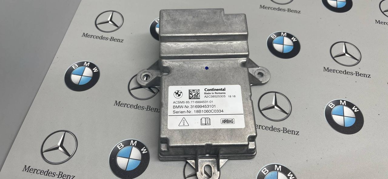 блок AirBag BMW 5 серия G30/G31 G31 2018, 2.0 л., B48 B20 A, бензин, задний привод, правый руль, 6994531