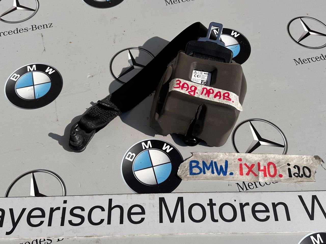 ремень безопасности BMW iX I20 2022, электро, полный привод, правый руль, 6492054