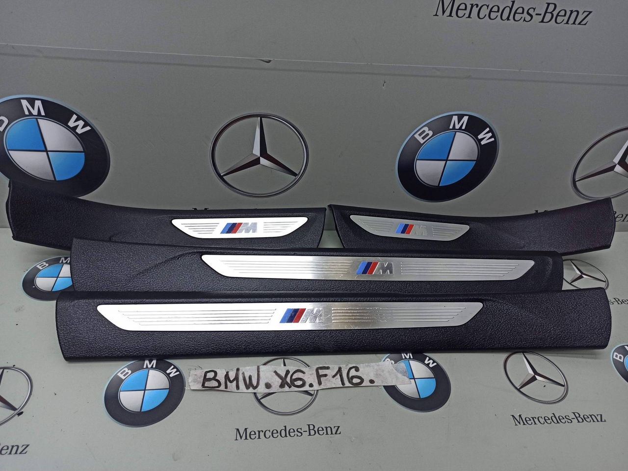 накладка на порог внутренняя BMW X6 F16 2016, 3.0 л., бензин, правый руль, 7382255, 7382256, 7382258, 7382257