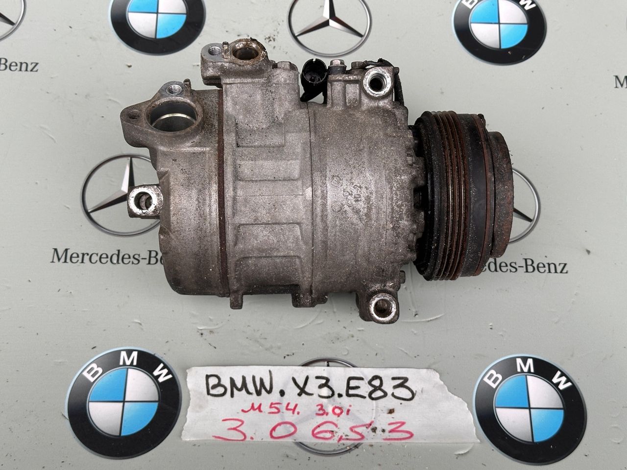 компрессор кондиционера BMW X3 E83 [рестайлинг] 2006, 3.0 л., M54 B30 (306S3), бензин, 6816232
