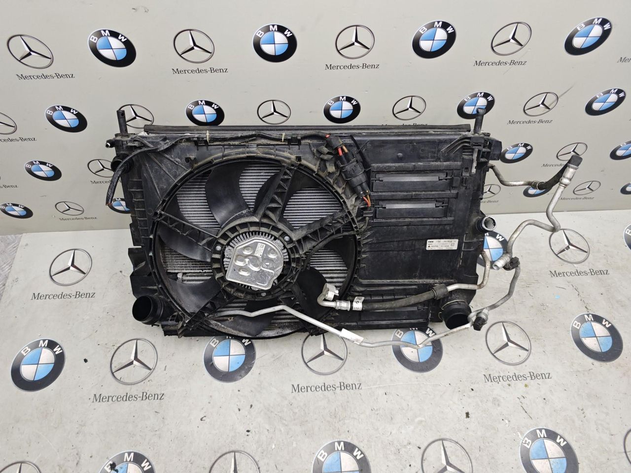 кассета радиаторов BMW 2 серия Active Tourer F45 2015, 2.0 л., B48 A20 A, 9271207, 7617598, 7617636, 7617619