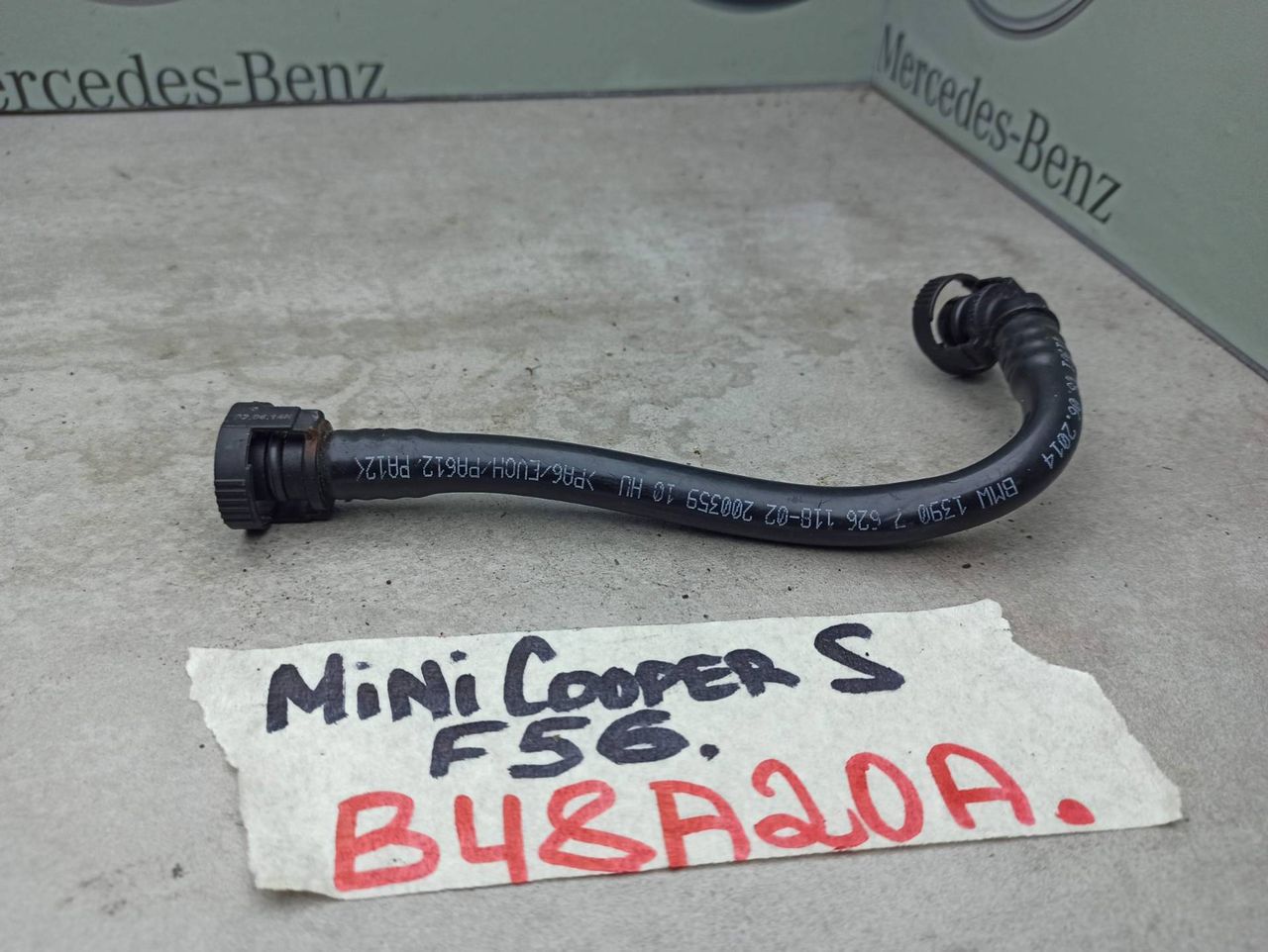 патрубок вентиляции картера Mini Cooper S 3 поколение F56 2015, 2.0 л., B48 A20 A, бензин, 7626118