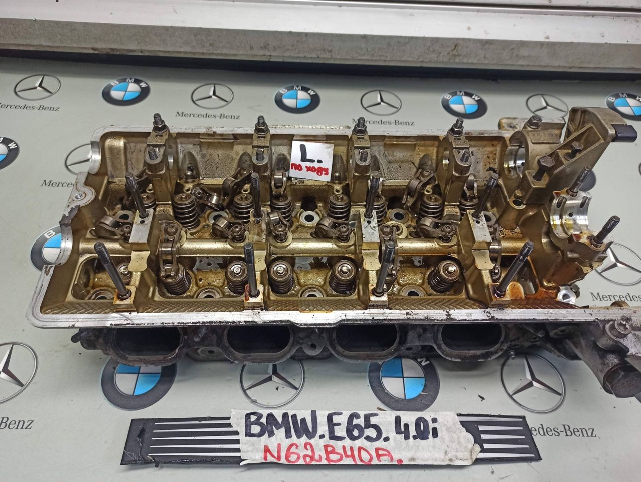 головка блока цилиндров BMW 7 серия E65/E66/E67 2004, 4.0 л., бензин, 7542613 - фото №1