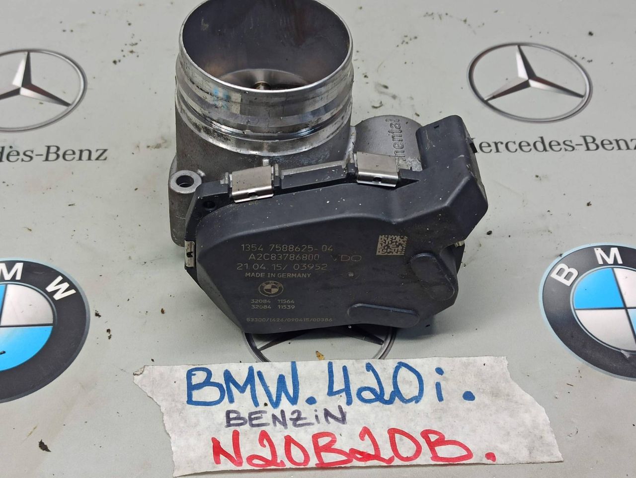 заслонка дроссельная BMW 4 серия F32/F33/F36 2014, 2.0 л., бензин, 7588625