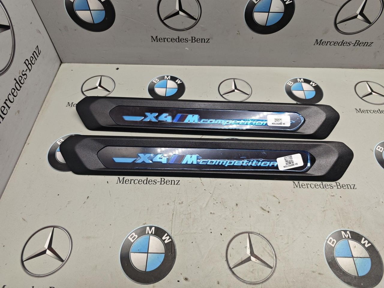 комплект накладок на пороги (внутренние) BMW X4 M F98 [рестайлинг] 2023, 475, 8077613