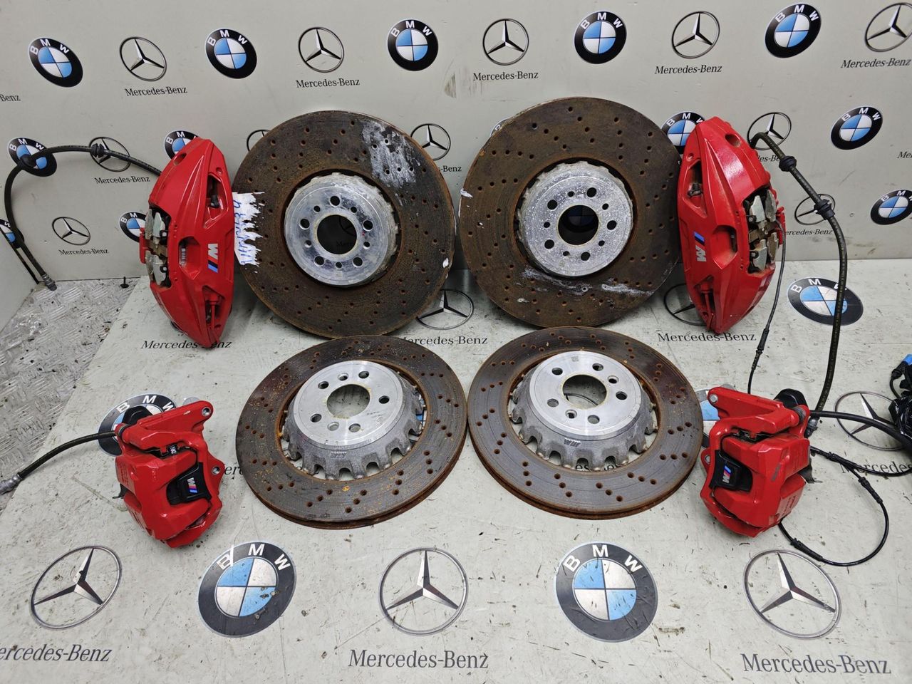 комплект тормозов BMW X4 M F98 [рестайлинг] 2023, 475, 8054828, 8054825, 8054827, 8054826, 6897354, 6897353