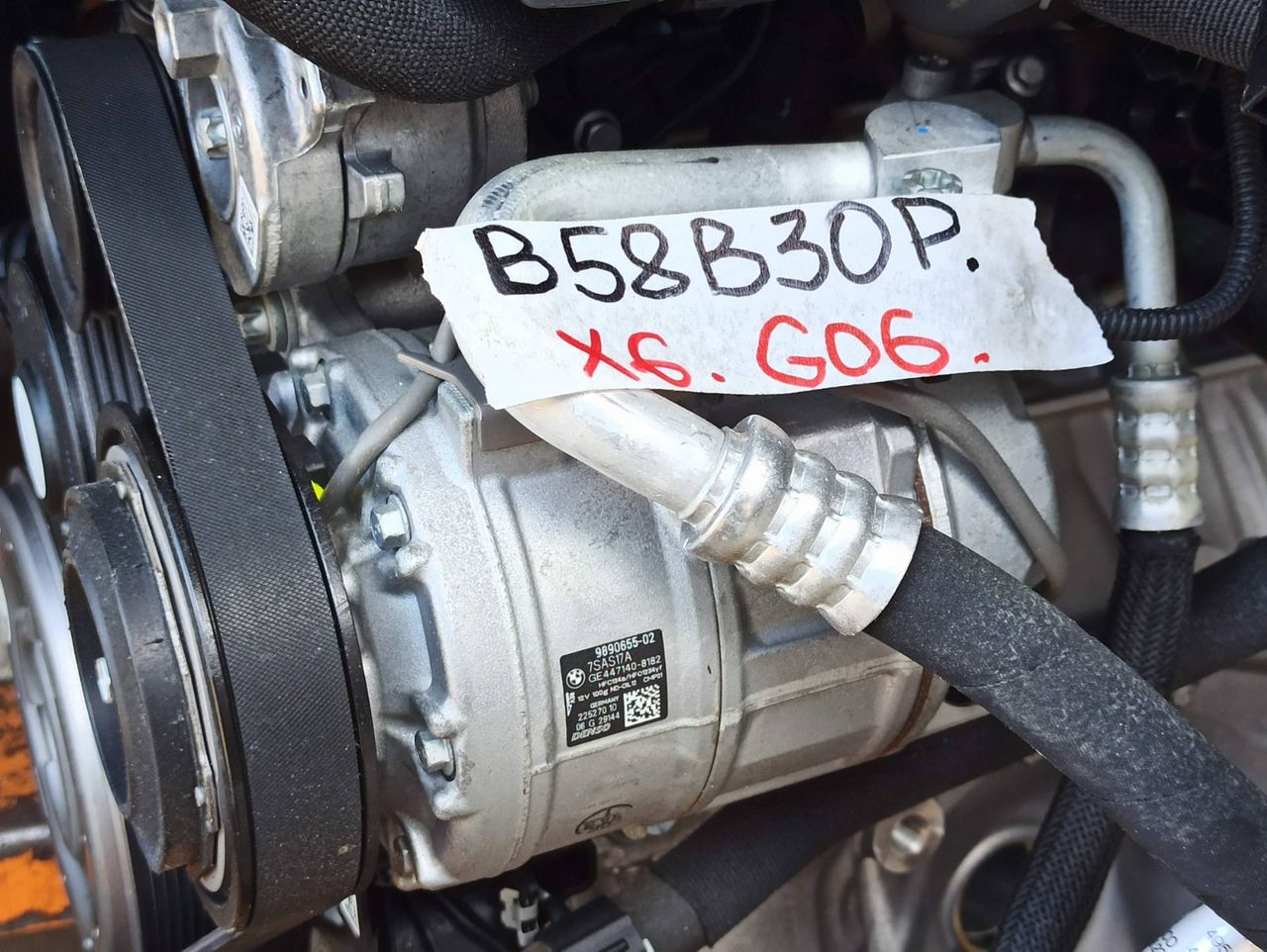 компрессор кондиционера BMW X6 G06 [рестайлинг] 2023, 3.0 л., бензин, a96, полный привод, 9890655