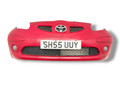 бампер передний Toyota Aygo 1 поколение 2005, 1.0 л., VVT-i, 1KR-FE, бензин, 5МКПП, super red v / 3p0, хетчбэк 5 дв., передний привод, правый руль, 52119-0H030