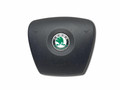 подушка безопасности водителя Skoda Fabia 2 поколение (5J) 5J 2007, 1.9 л., TDi PD, BSW, дизель, 5МКПП, satin / lf5x, универсал, передний привод, правый руль, 5J0880201D, 6Q0971584A