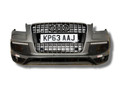 бампер передний Audi Q7 4L [рестайлинг] 2013, 3.0 л., TDi, CRCA, дизель, АКПП, graphitgrau, внедорожник 5 дв., полный привод, правый руль, 4L0807105M, 4L0853651G