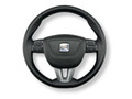 руль SEAT Leon 2 поколение [рестайлинг] 2012, 1.2 л., TSI, CBZB, бензин, 6МКПП, ice silver, хетчбэк 5 дв., передний привод, правый руль, 5P0880201AN, 7N5419091C