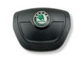 подушка безопасности водителя Skoda Fabia Scout 2 поколение [рестайлинг] 2011, 1.2 л., TSI, CBZA, бензин, 5МКПП, aqua blue, универсал, передний привод, правый руль, 5J0880201H