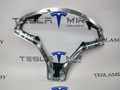 Корпус декоративный подушки безопасности (руля) водителя Tesla Model S 1 поколение [рестайлинг] 2017, 1023381-00, 2507651, 2463292, 2463293, 2507650 - фото №2