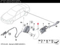 трос двери BMW 5 серия F10/F11 [рестайлинг] F10 2013, 2.0 л., N20 B20 A, бензин, серебро, седан, 51217297439, 7297439 - фото №2