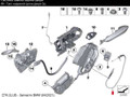 трос двери BMW 5 серия F10/F11 [рестайлинг] F10 2013, 2.0 л., N20 B20 A, бензин, серебро, седан, 51217297439, 7297439 - фото №3