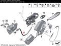 трос двери BMW 5 серия F10/F11 [рестайлинг] F10 (2013 - 2017), 2.0 л., N20 B20 A, бензин, коричневый, седан, 51227175720, 7175720 - фото №2