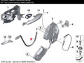 трос двери BMW 5 серия F10/F11 [рестайлинг] F10 2013, 2.0 л., N20 B20 A, бензин, серебро, седан, 51217175652, 7175652 - фото №2