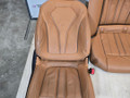 салон (комплект сидений) BMW 5 серия G30/G31 G30 2017, 2.0 л., B48 B20 A, бензин, АКПП, b65 jatoba brown metallic, седан, задний привод, правый руль, 72117381361, 52207346698, 52207346699, 52207386028, 72117359090, 7457725, 7457725, 6834159, 8834175, C47620102, C46534101, 7381361, 7346698, 7346699, 7386028, 7458927, 7359090, 7456566 - фото №3