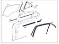 стекло двери задней левой Mercedes-Benz C-Класс W204 [рестайлинг] W204.048 2012, 1.8 л., M 271.860, бензин, АКПП, 149 белый, седан, задний привод, правый руль, A2047351610 - фото №9