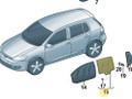 стекло двери задней правой Volkswagen Golf GTI 6 поколение 2011, 2.0 л., CCZB, бензин, робот, b4/b9a белый, хетчбэк 5 дв., передний привод, правый руль, 5K6845025C, 5K6845026C - фото №10