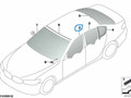 стекло двери передней правой BMW 5 серия G30/G31 G30 2018, 2.0 л., B48 B20 A, бензин, АКПП, черный 475, седан, задний привод, правый руль, 51337339456, 7339456 - фото №2