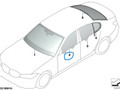 стекло двери передней левой BMW 3 серия G20 2019, 2.0 л., B47 D20 B, дизель, 475 black sapphire metallic, полный привод, правый руль, 51337432229, 7432229 - фото №11