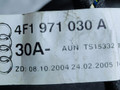 дверная проводка Audi A6 4F/C6 2006, 2.4 л., i, BDW, бензин, вариатор, чёрный, седан, передний привод, правый руль, 1J0973714, 1K0972923, 1K0971975, 4F1971030A, TS15332134, 4F0971841E, 4E0971942, 6Q0972623T, 8E0972702, 8E0959845B - фото №7