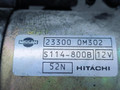 стартер Nissan Almera Tino V10 2003, 1.8 л., i, QG18DE, бензин, АКПП, передний привод, S114800B, 233000M30 - фото №7