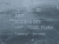 воздуховод Volkswagen Passat B6 2009, 2.0 л., TDi, CBAA, дизель, 6МКПП, серебристый, седан, передний привод, правый руль, 3C2819063 - фото №4