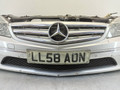 передняя часть (ноускат) Mercedes-Benz CLC-Класс 1 поколение 2008, 1.8 л., Kompr, M 271.946, бензин, 6МКПП, серебристый, купе, задний привод, правый руль, A2048208561, A2048208661, A2049065303, A2049065403, A20388013409999, A20388015839776 - фото №3