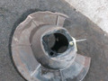 защитный кожух тормозного механизма Toyota Yaris XP9 (2005 - 2009), 1.3 л., i - фото №2