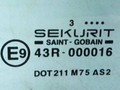 стекло кузовное боковое правое Citroen Berlingo 1 поколение (M59) [рестайлинг] 2004, 43R-000016 - фото №3