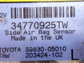 датчик удара Toyota Avensis 1 поколение (T220) 1999, 89830-05010, 203424-102 - фото №3