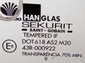 стекло двери задней правой Daewoo Lanos T100 1999, 43R-000922 - фото №2