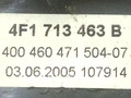 индикатор АКПП Audi A6 4F/C6 2006, 3.2 л., i, BKH, бензин, АКПП, тёмно-синий, седан, передний привод, 4F1713463B, 400460471504-07 - фото №4