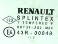 стекло двери передней правой Renault Scenic 1 поколение 1997, 43R-00048 - фото №2