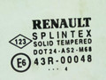 стекло двери задней правой Renault Scenic 2 поколение 2004, 43R-00048, 8200120610 - фото №2