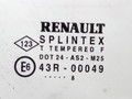 стекло кузовное боковое левое Renault Megane 1 поколение 1998, 43R-00049 - фото №2