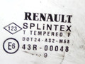 стекло кузовное боковое левое Renault Clio 2 поколение 2000, 43R-00048 - фото №2
