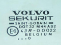 стекло двери передней правой Volvo V40 1 поколение [рестайлинг] 2002, 1.9 л., D 4192 T3, дизель, 5МКПП, универсал, передний привод, 43R-00022, 30802905, 30859682 - фото №2